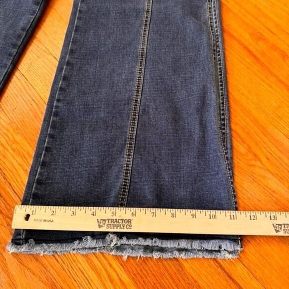 Gianni Bini Denim Split Side Wide-Leg Coulotte Jeans Size L - Picture 10 of 10